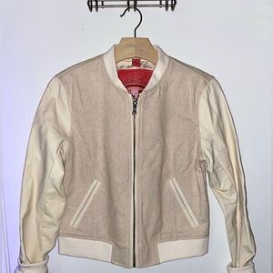 Bernardo Collection-B Cream Vegan Leather Jacket